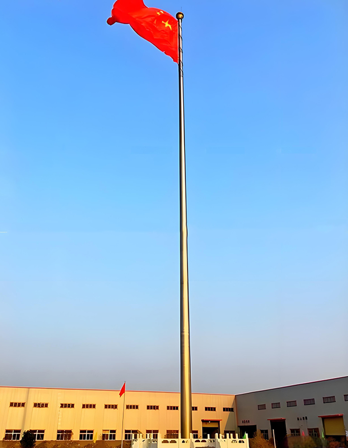 টাইটানিয়াম জারা-প্রতিরোধী হ্যান্ড-ক্র্যাঙ্কড শঙ্কুযুক্ত উত্তোলন ফ্ল্যাগপোল